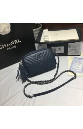 AAA 1:1 Chanel Flap Original Sheepskin Leather mini Shoulder Bag 5700 blue HV00041yF79