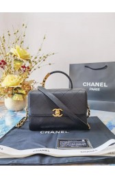 AAA 1:1 Chanel small tote bag Sheepskin & Gold-Tone Metal AS2059 black HV09486yF79
