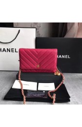 AAA 1:1 Chanel WOC Mini Shoulder Bag Original Caviar leather B33814 rose gold chain HV11731vi59