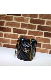 AAA 1:1 Gucci GG Marmont mini bucket bag A575163 black HV10271vi59