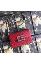 AAA Gucci leather Shoulder bag with Square G 544242 red HV11593zK34