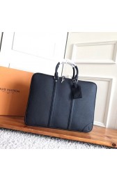 AAA Replica Louis Vuitton Leather briefcase M56003 black HV07922VB75
