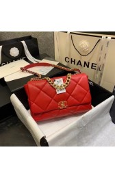AAAAA Imitation chanel 19 large flap bag AS1161 red HV11576Sy67