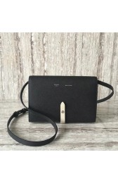 Best 1:1 Celine leather Mini Shoulder Bag 73383 black HV00934OR71