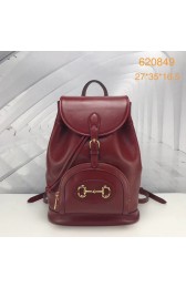 Best 1:1 Gucci 1955 Horsebit backpack 620849 red HV00309eT55