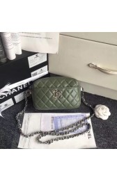 Best Chanel Classic Clutch with Chain Original Sheepskin 57746 green HV07051kr25