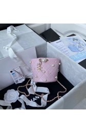 Best Chanel mini drawstring bag AS2518 pink HV09606kr25