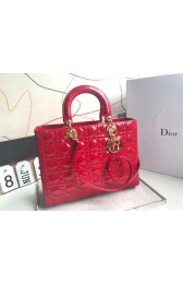 Best Dior GROTE LADY DIOR-TAS VAN LAMSLEER CAL44560 red HV00125Ml87