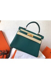 Best Quality Hermes original Togo leather kelly bag KL320 green HV01573xb51