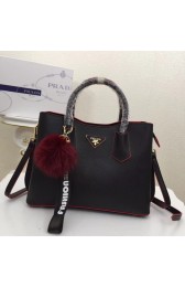 Best Quality Imitation Prada Calf leather bag 56922 black HV00122dK58