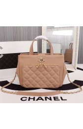 Best Replica Chanel Calfskin & Gold-Tone Metal bag A81335 apricot HV10675bj75