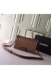 Boy Chanel Flap Bag Original Caviar Leather 67086 Bronze HV07091XW58