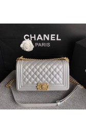 Boy Chanel Flap Bag Original Caviar Leather 67086 silver Gold Buckle HV02814fw56