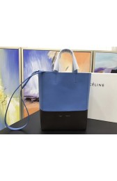 Celine CABAS Tote Bag 3365 Blue with black HV11147ER88