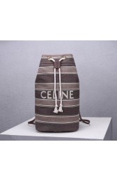 CELINE Canvas Shoulder Bag CL92173 Gray HV05677Pu45