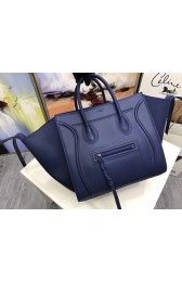Celine Luggage Phantom Tote Bag Calfskin Leather CT3372 Blue HV05802tQ92