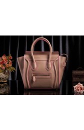 Celine Luggage Tote Bag Original Leather 3308 Light Pink HV02374KX86