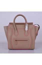 Celine Luggage Tote Bag Original Leather 8802-2 Light Pink HV11043zS17