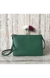 Celine Original Leather Shoulder Bag 55421 green HV00863Rc99