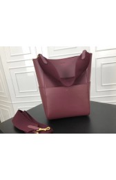 Celine Seau Sangle Original Calfskin Leather Shoulder Bag 3369 Wine HV06389KX86