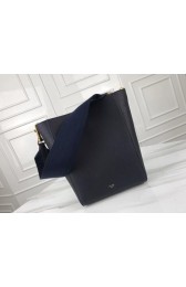 Celine Seau Sangle Original Calfskin Leather Shoulder Bag 3370 Royal Blue HV07620vm49