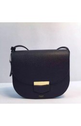 Celine Trotteur Bag Calfskin Leather 8002 Black HV06687Ri95