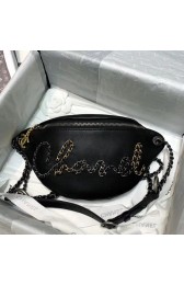 Chanel 19 Bodypack Sheepskin Leather AS1783 black HV02460De45