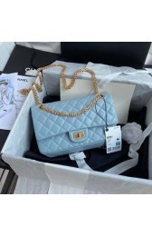 Chanel 2.55 Calfskin Flap Bag A37586 sky blue HV00698yC28