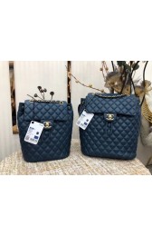 Chanel Backpack Sheepskin Original Leather 83431 blue HV01496wn15