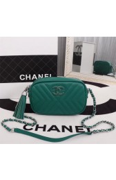 Chanel Calfskin Camera Case bag A57617 green HV01743tg76
