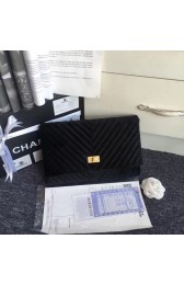 Chanel classic clutch velvet & Gold-Tone Metal 35629 black HV00022fo19