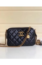 Chanel classic clutch with chain A94105 black HV08660OG45
