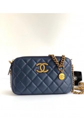 Chanel classic clutch with chain A94105 blue HV06794fr81