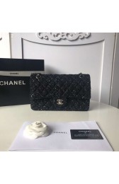 Chanel classic handbag Tweed Braid & Silver-Tone Metal A01112-2 HV11748bm74