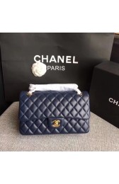 Chanel Flap Original sheepskin Leather Shoulder Bag CF1112 blue gold chain HV11368sp14