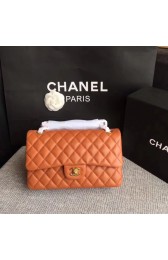 Chanel Flap Original sheepskin Leather Shoulder Bag CF1112 caramel gold chain HV06158fH28