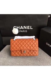 Chanel Flap Original sheepskin Leather Shoulder Bag CF1112 caramel silver chain HV01851rh54
