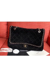 Chanel Flap Shoulder Bags XXL Black CF1113 Gold HV02652pk20