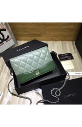 CHANEL GABRIELLE Clutch with Chain A33814 green HV09984nU55