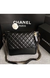 Chanel Gabrielle Shoulder Bag Original Calfskin Leather A93842 Black HV00932Pu45