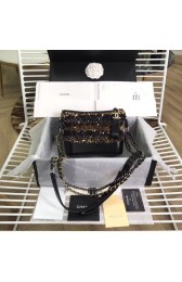 Chanel gabrielle small hobo bag A91810 black&brown HV04140nV16