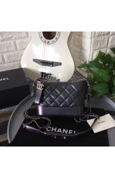 Chanel gabrielle small hobo bag B91810 light black HV01645Gp37