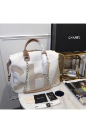 Chanel large shopping bag C3403 cream HV07149ki86