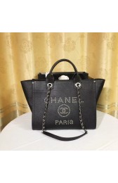 Chanel Original Caviar Leather Tote Shopping Bag 92565 black HV03210uT54