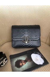 Chanel Original Flap Bag Python, Lambskin & Gold-Tone Metal A57277 black HV06778UW57