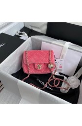 Chanel Original Small velvet flap bag AS1115 rose HV09450dE28