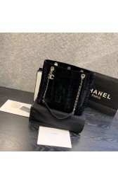 Chanel velvet Shoulder Bag AS1516 Black HV07177ta99