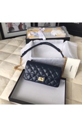 Chanel waist bag Aged Calfskin & Gold-Tone Metal A57991 dak blue HV00178MB38