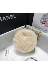 Chanel Wool sheepskin & Gold-Tone Metal AP0366 white HV00785CI68
