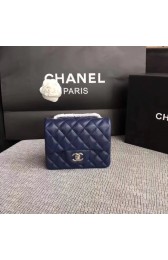 Cheap Chanel Classic Flap Bag original Sheepskin Leather 1115 dark blue silver chain HV09141sZ66